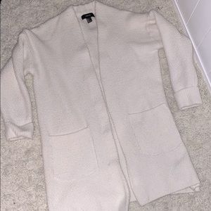 F21 Chunky White Cardigan/Sweater